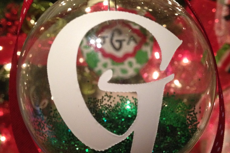 12 days of Christmas: Initial Ornaments