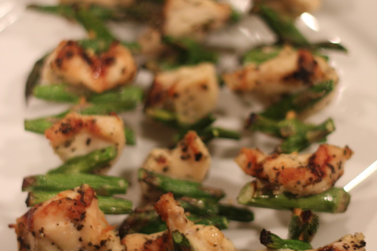Chicken and Asparagus Kabobs