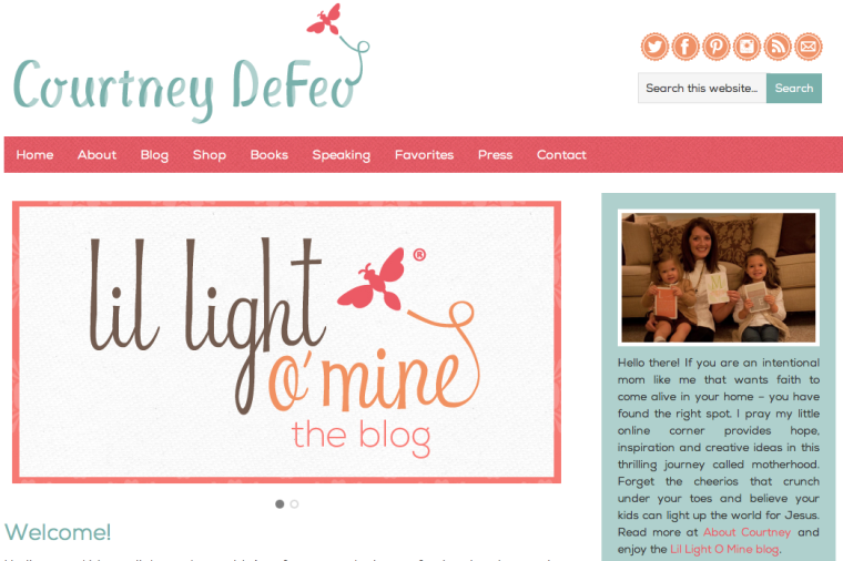 my guest post at courtneydefeo.com