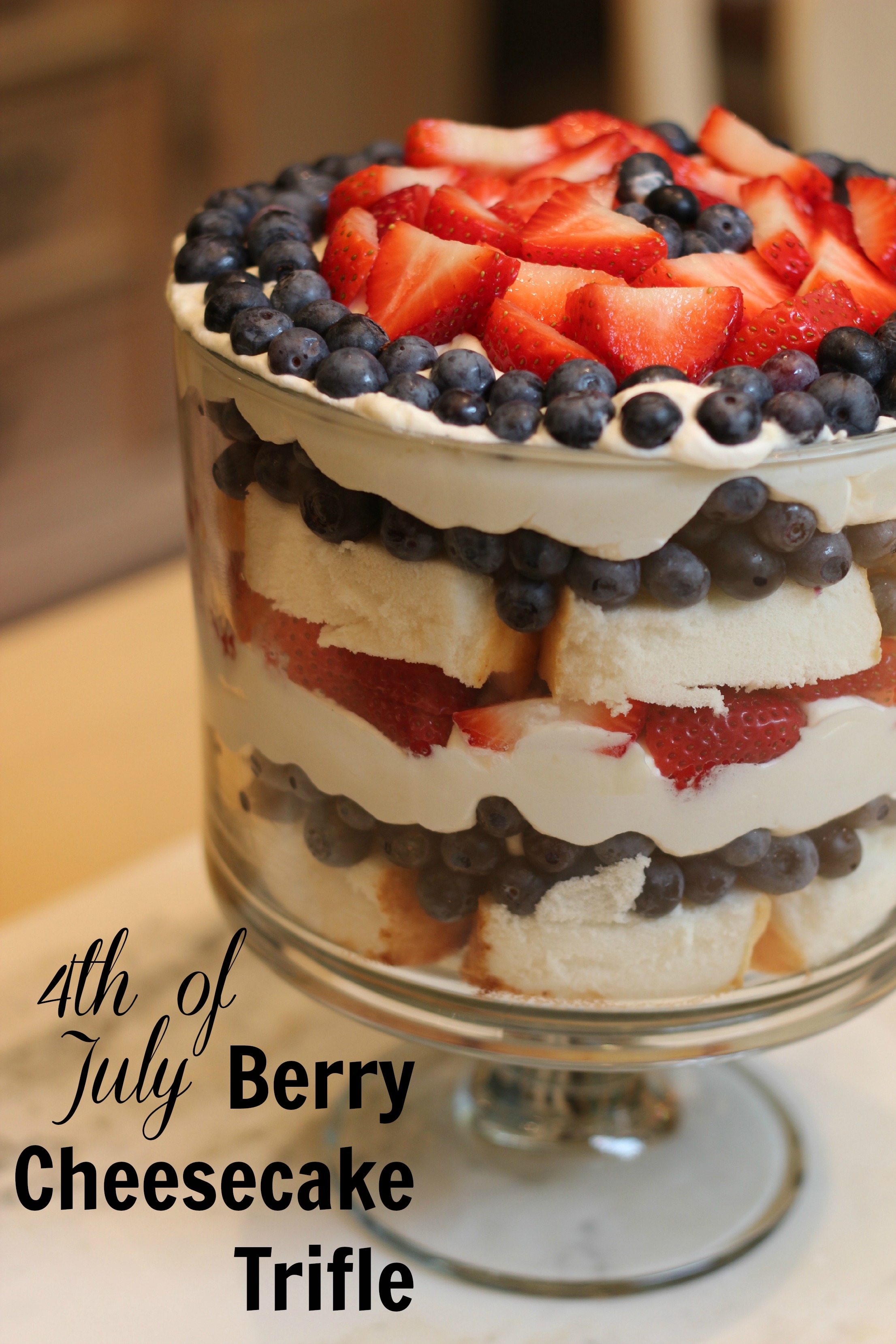 Berry Cheesecake Trifle - Life in the Green House