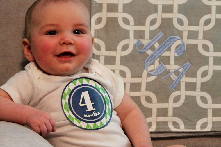 Judson is 4 months old!