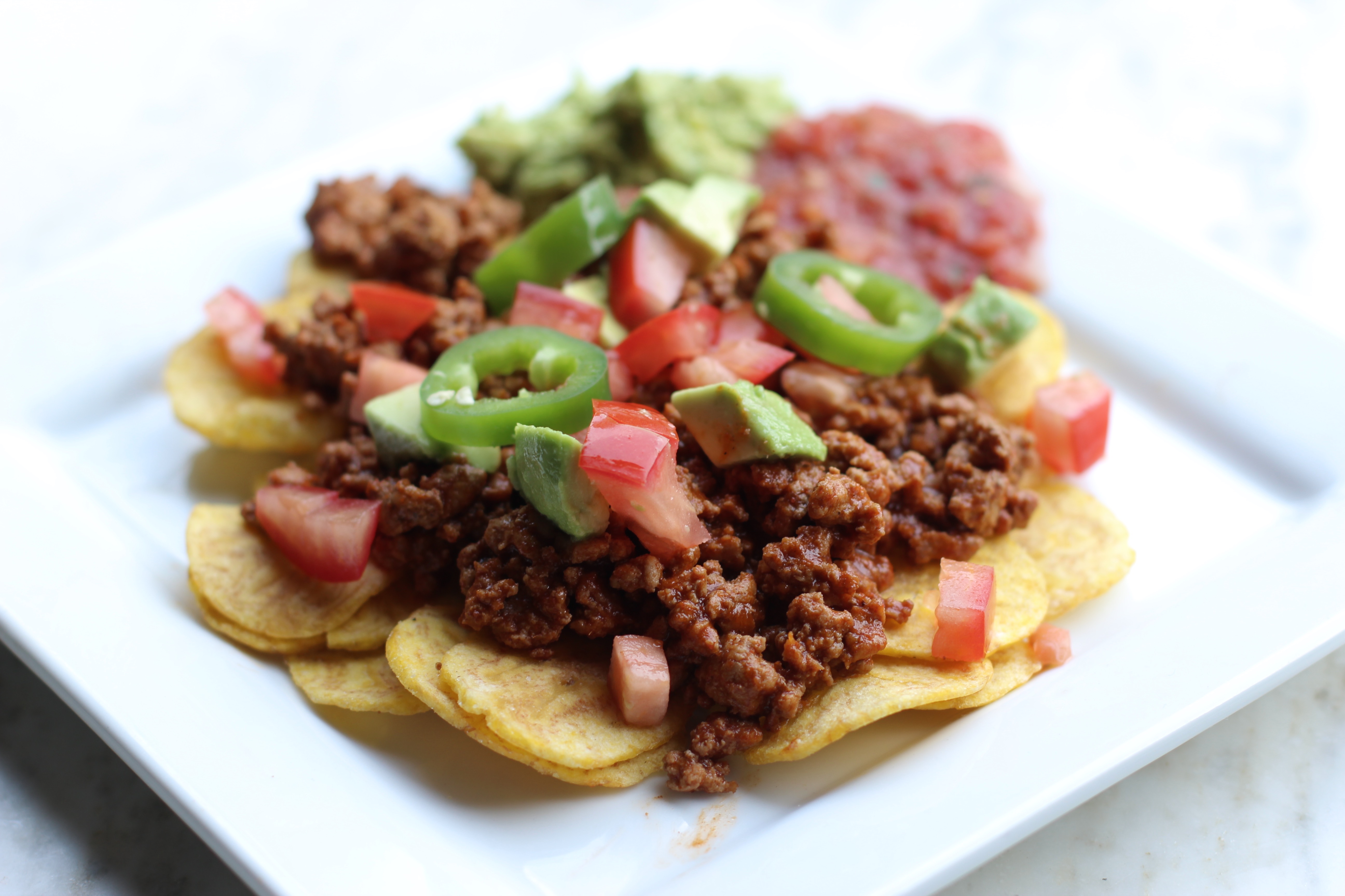 whole 30 approved, plantain nachos