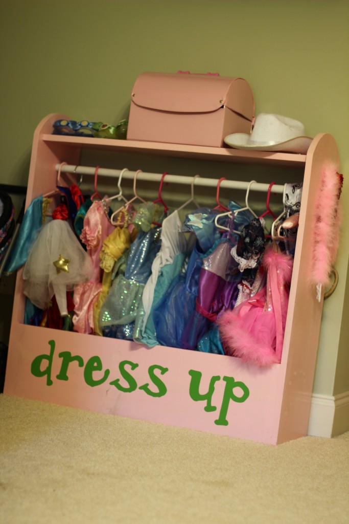 playroom dress up storage 