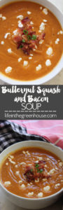 Butternut Squash and Bacon Soup! You're going to want to make this over and over for fall and winter!!