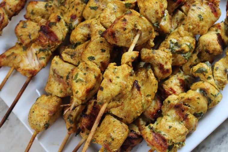 Whole 30: Moroccan-Spiced Chicken Skewers